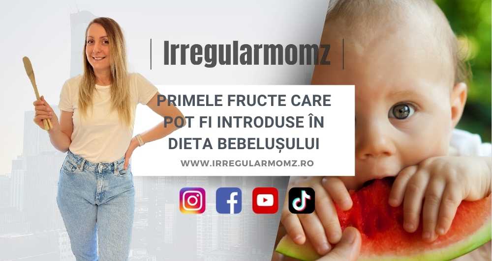 Primele fructe care pot fi introduse în dieta bebelușului